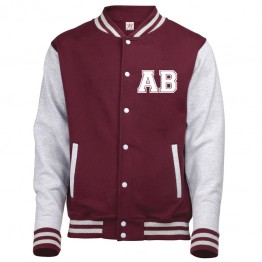 Personalised custom front text Varsity Jacket